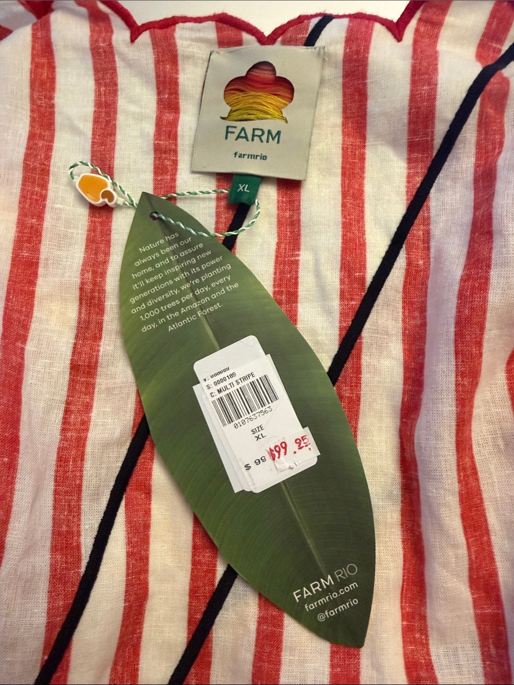FARM Rio l Stripes Mini Dress - Picture 2 of 4